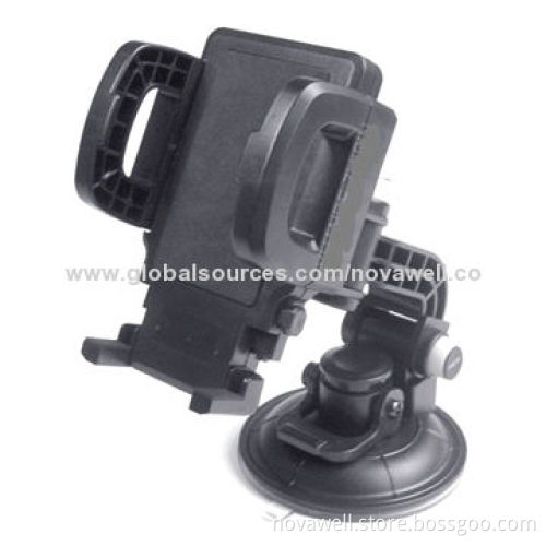 Universal Windshield Suction Mount Holder with Quality Clamp Arms, 360-degree Rotating